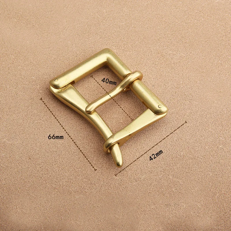 New arrival solid brass single prong belt pin buckle