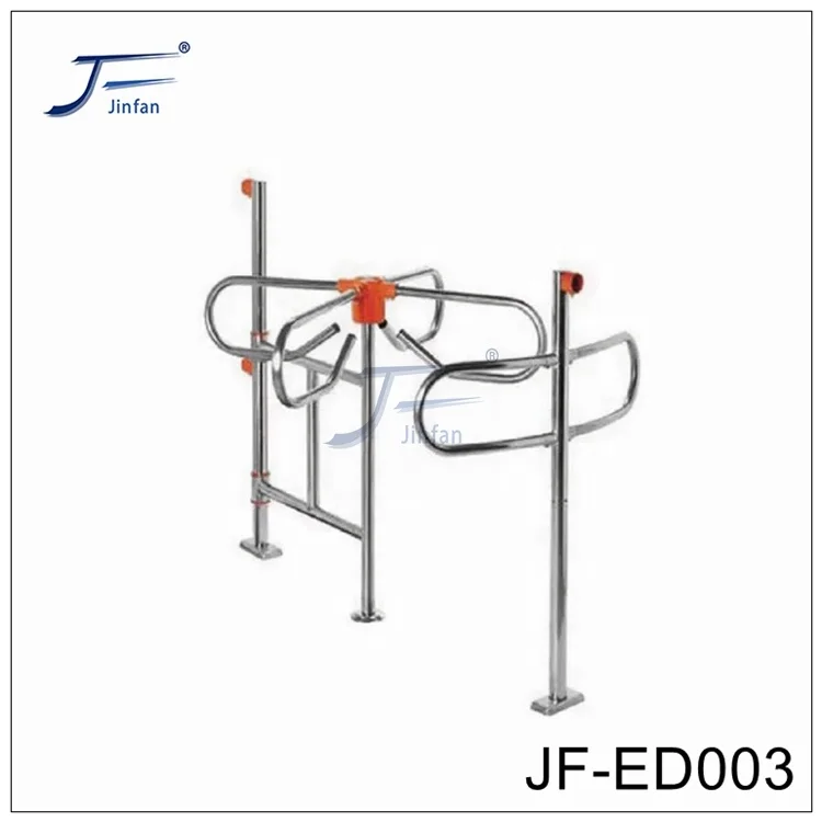304 stainless steel supermarket checkout swing barrier turnstiles security access sensor control entrance exit gate