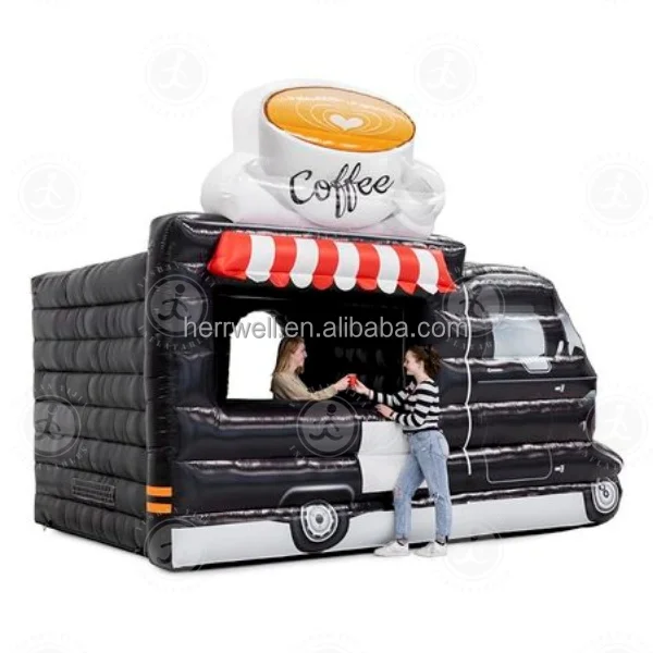 Outdoor High Quality Movable Drink Stand Inflatable Booth Inflatable Ice Cream Stand Mobile Market Stall For Selling Sweets