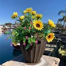 Artificial Sunflower Bouquet Realistic Flowers for Home & Garden Decoration Wedding Christmas Graduation DIY Craft Art for Bride