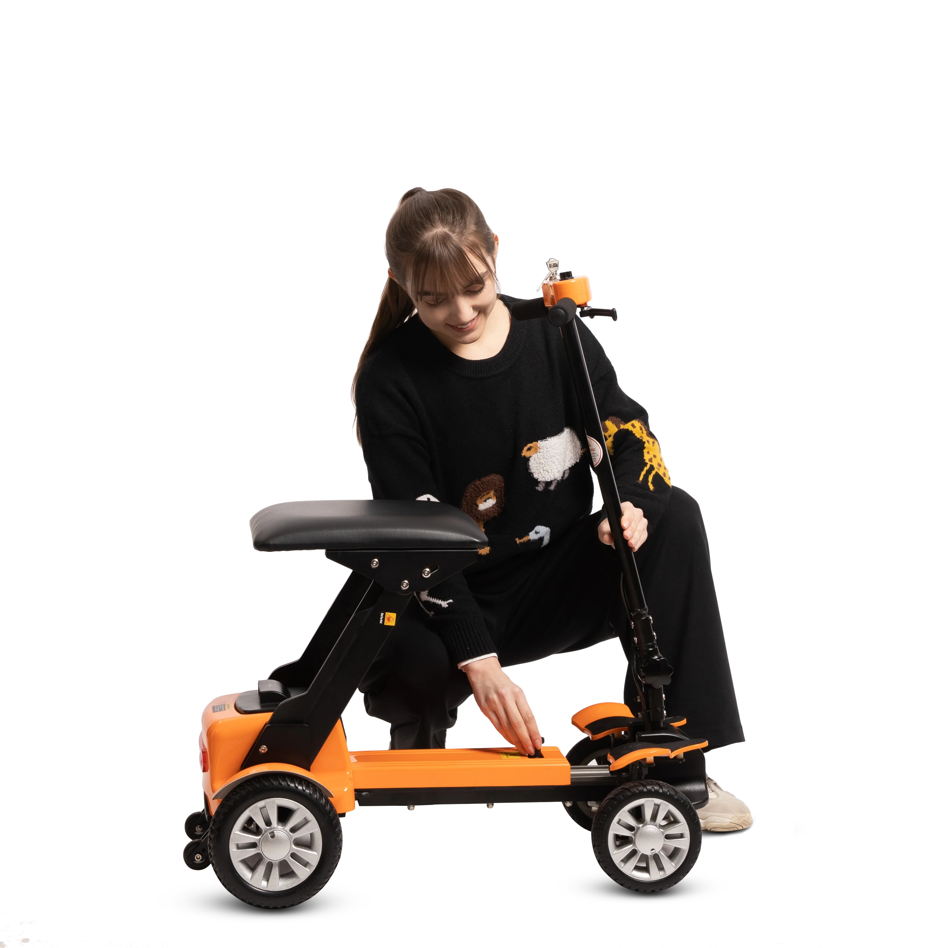 2021 Professional medical apparatus physiotherapy lightweight automatic foldable electric scooter with CE ISO13485