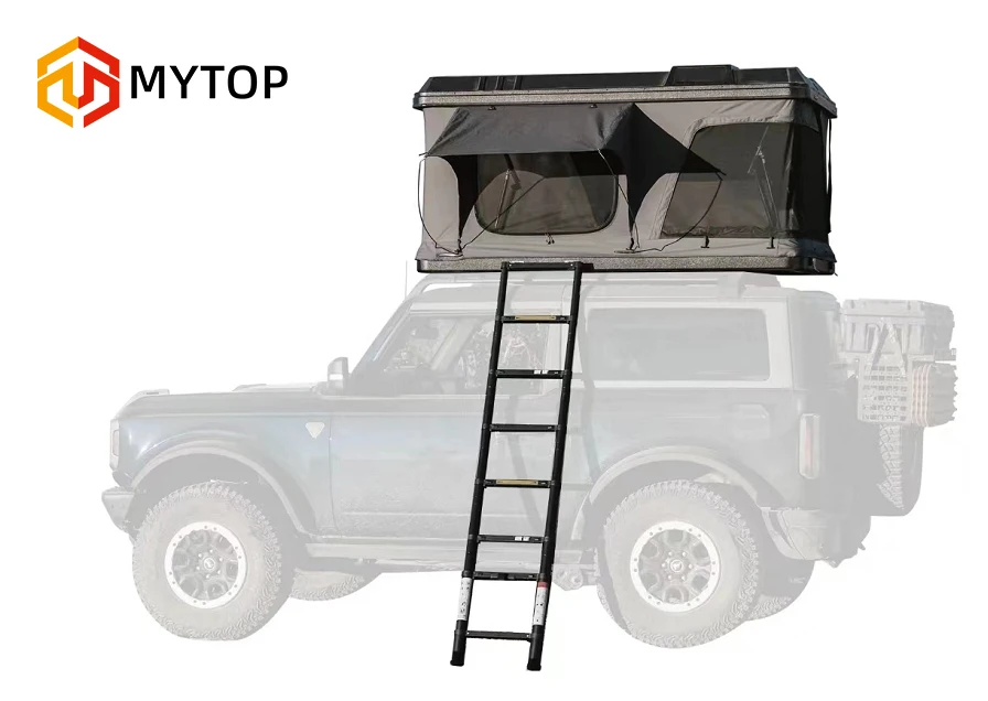 High Quality Wholesale Prime Tech Camping Car Hard Shell Automatic Roof Top square Tent