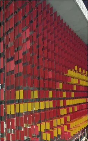 Modern Design Wind-Driven Curtain Wall Facades Material Building Construction Outdoor Application Aluminum Alloy