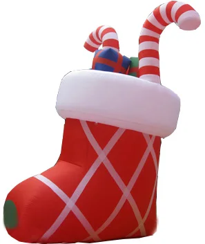 Shenzhen factory wholesale premium outdoor inflatable decorative climbing wall Christmas Santa Claus