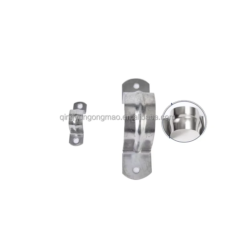 304 Stainless Steel U Shaped Rigid Pipe Strap Saddle Clamp for Fixed Pipeline Hose