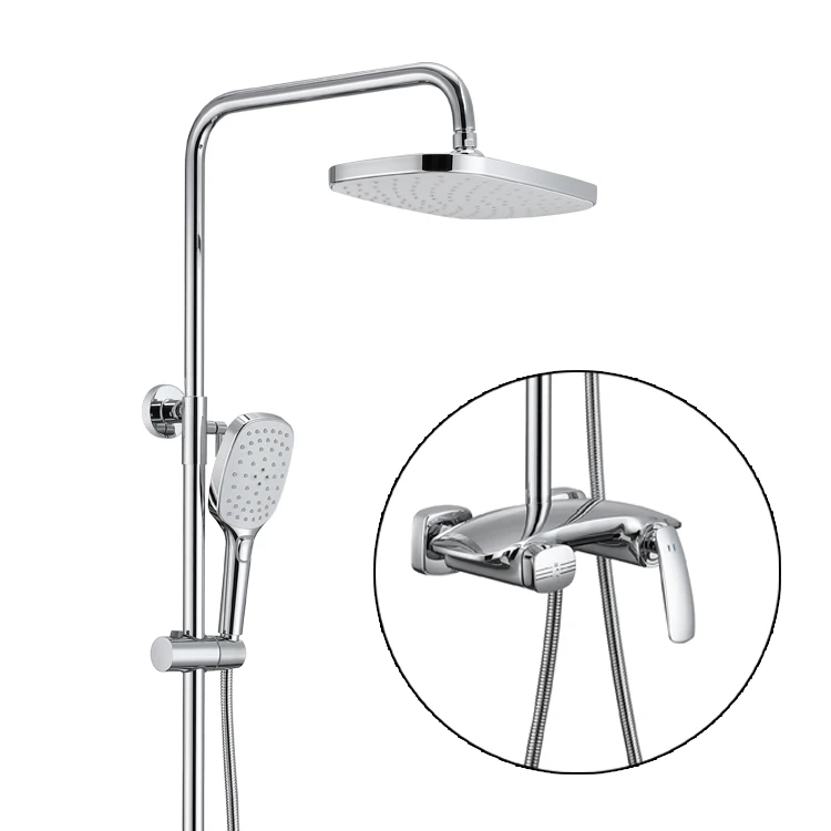11 Years Factory Wholesale High level Gockel Bathroom Washroom Rain Bath Shower Faucet Set