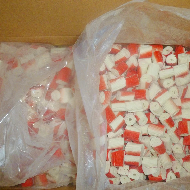 High Quality Filament style  Frozen Surimi crab chunks or flakes for salads, pizza, sushi  etc.export from factory To buyers