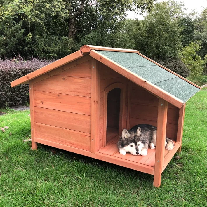 Wooden Dog House Outdoor Garden Puppy Shelter Animal Hut  Luxury Wood Large Dog Kennel Chinese Manufacture Weatherproof