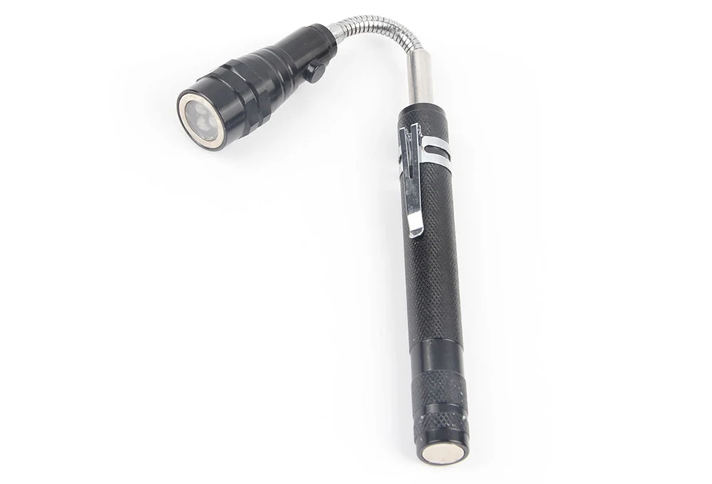 360 Degree Flexible LED Flashlight Magnetized Head Telescopic 3 LED Torch Flashlight