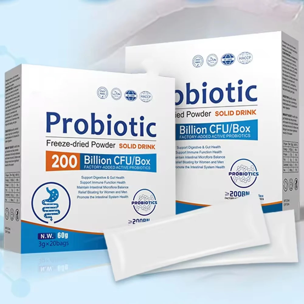 Premium Quality Probiotic Powder Free-Dried Powder Solid Drink Herbal Supplement For Gut &Digestion Health