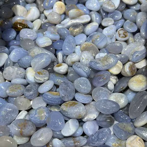 Natural Blue Agate Tumbled Stone Poinshed Blue Lace Agate Tumbled Stone Healing Stone Gravel Chips For Aquarium