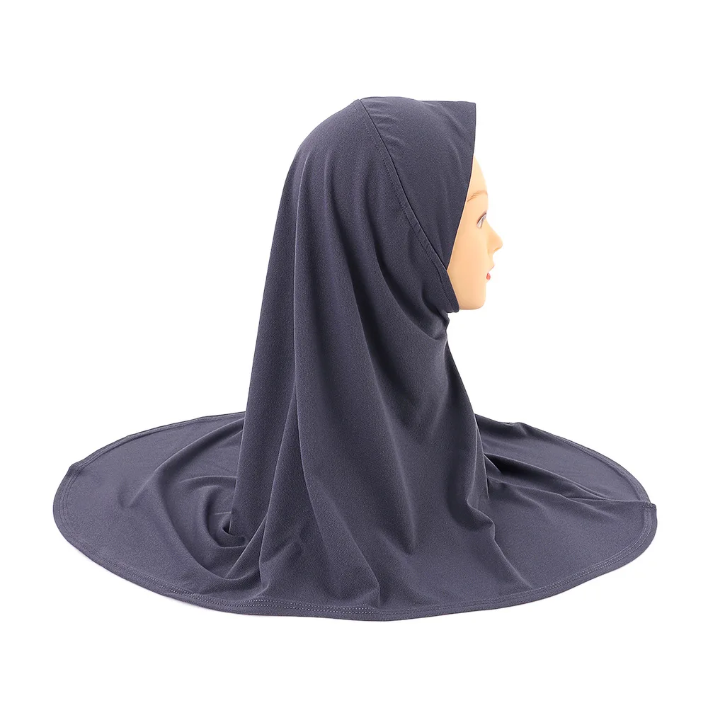 Dubai Travel Clothing Children Instant Hijab Scarf Muslim Girls Soft Feeling Instant Hijab Underscarf