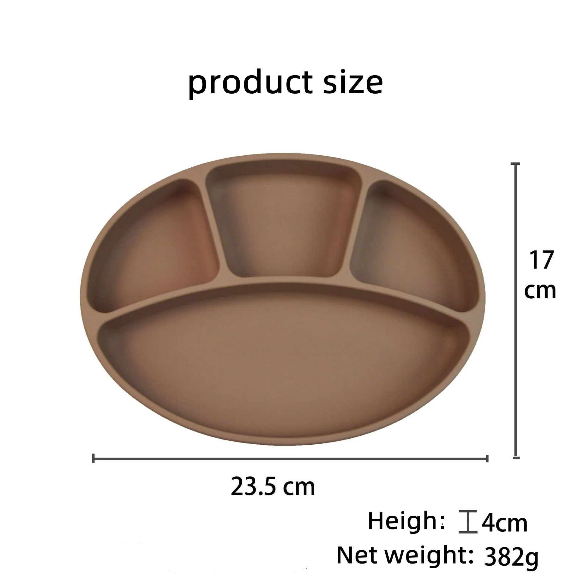 2023 Trending Bpa Free baby Silicone Feeding Suction Bowl Plate Silicone Baby Tableware