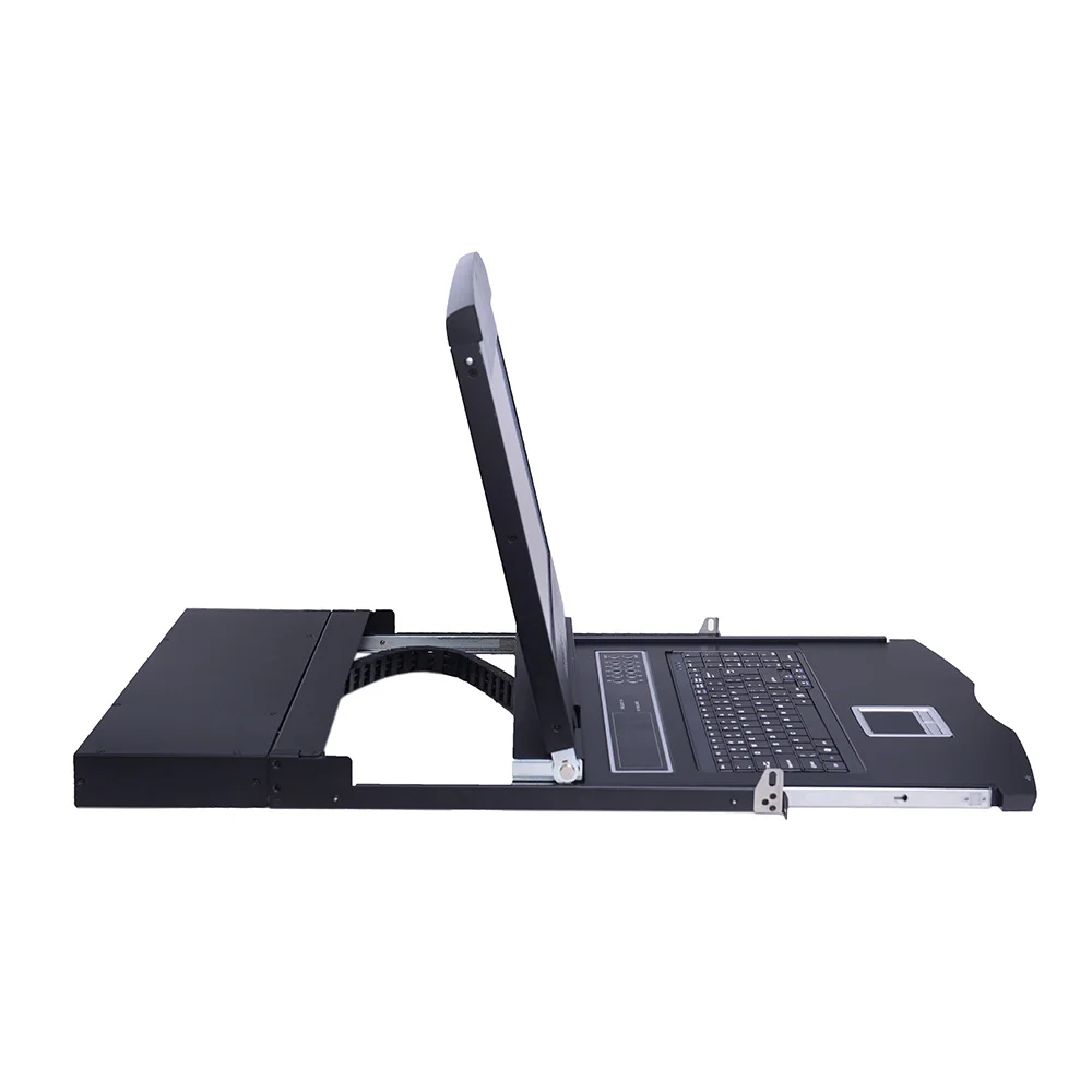 Front USB Design Singlerial 19 Inch 8ports LCD KVM Console With HDMI DVI Dongle