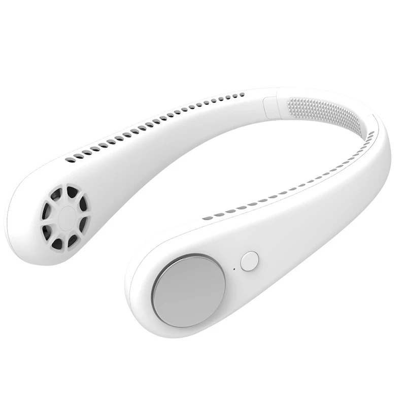 Mini Portable portable Hands free bladeless Hanging Neck Fan Air Coolers USB Rechargeable Sports Fans for Outdoor Cooling Summer