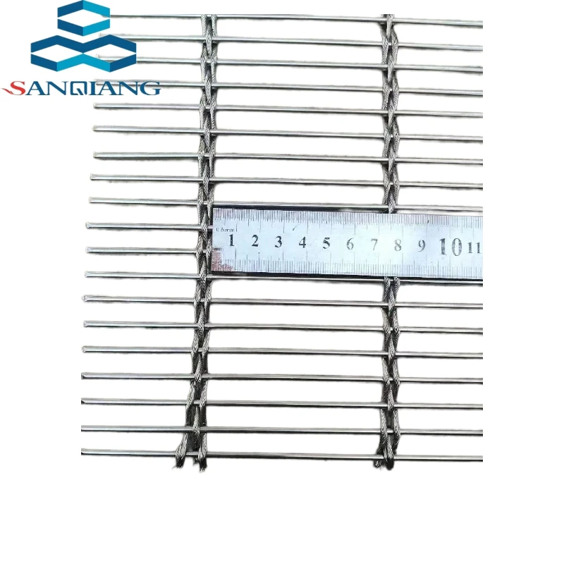 Metal decorative mesh 304 stainless steel woven mesh hotel curtain wall decoration metal curtain