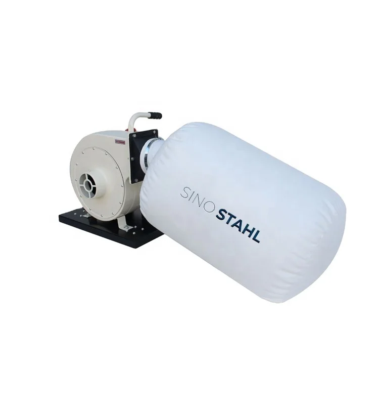 Low noise Dust collector 750W DIY dry woodworking  double bag single barrel mobile vacuum cleaner