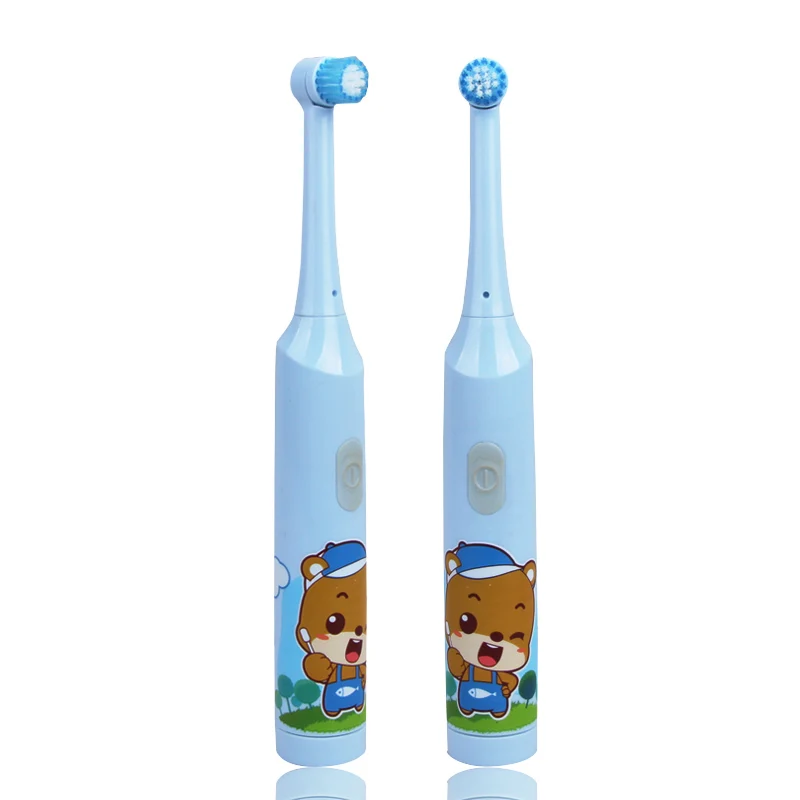 2022 free customized waterproof silicone baby children kids 360 rotary electric toothbrush