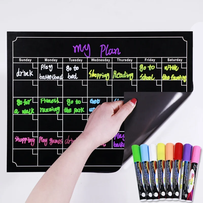 Daily activity record Boutique magnetic chalkboard fridge magnets