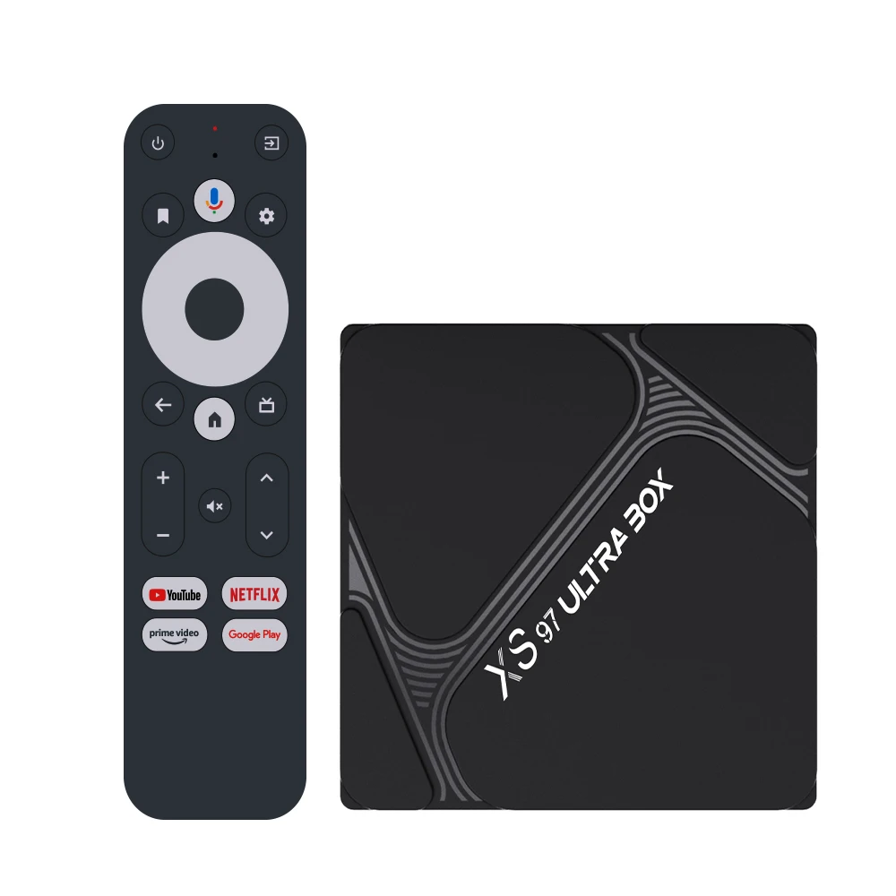 Hot Sale Wholesale XS97 Ultra TV BOX Amlogic W2 2.4+5G WIFI Quad Core 4+32GB Android TV Box USB With factory best