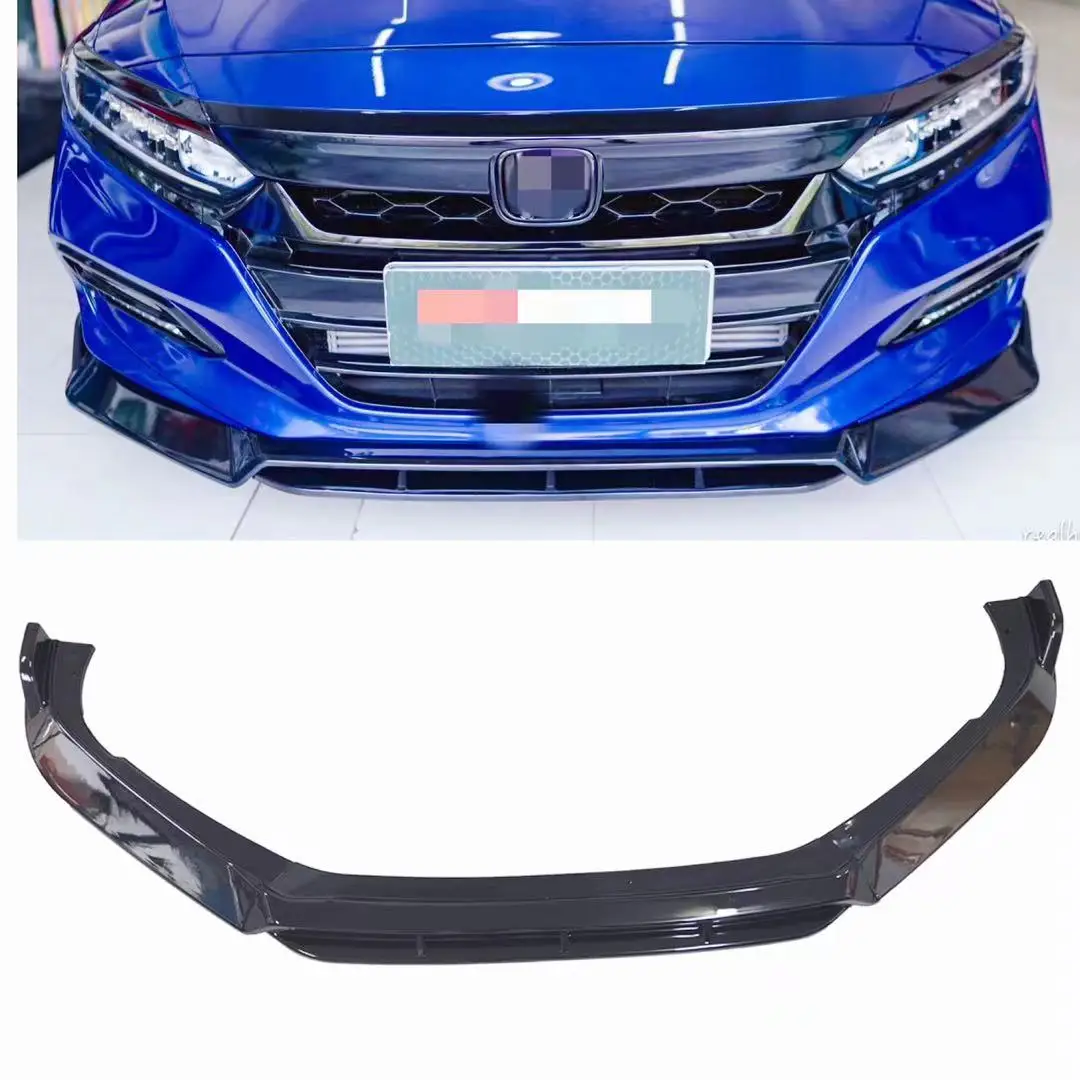 For Honda Accord 10th Acceooeries 2018 2019  New Plastic 4 PCS Splitter Front bumper  Lip