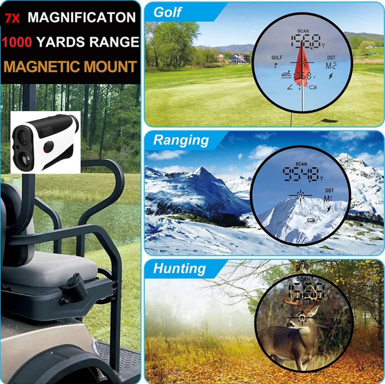 LASERSHOT Factory Custom Golf Rangefinder OEM/ODM Golf Range Finder for Golf and Hunting