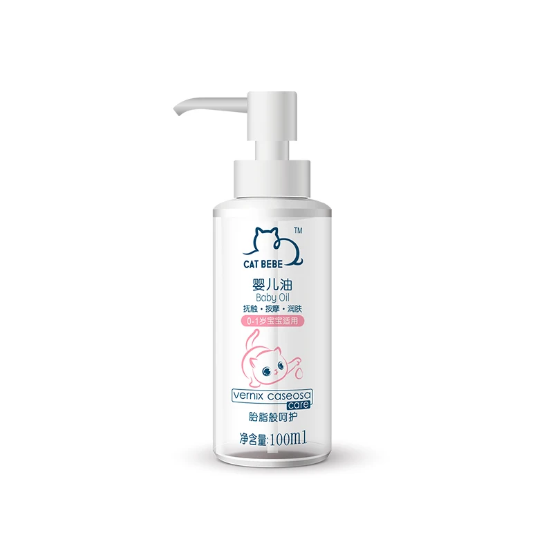 100ml White Color Bottle Oil Baby Powder Fragrance Oil Baby Massage Oil For Baby Care
