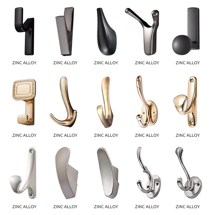 New Listing Modern Creative Display Towel Zinc Alloy Wall Mount Hat And Coat Hook Hat Hooks