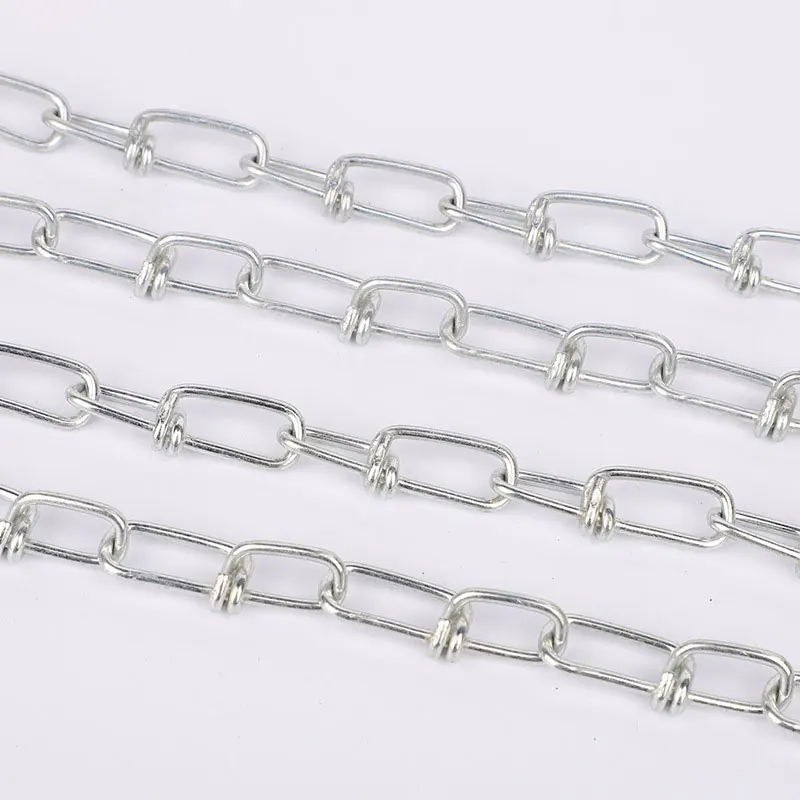 Galvanized DIN5686 Double Loop Knotted Chain for Rigging