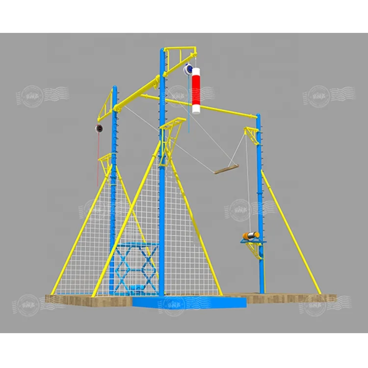 Popular Adult and Kids Adventure Park Set Giant Swing Mobile Giant Swing With Free Jump