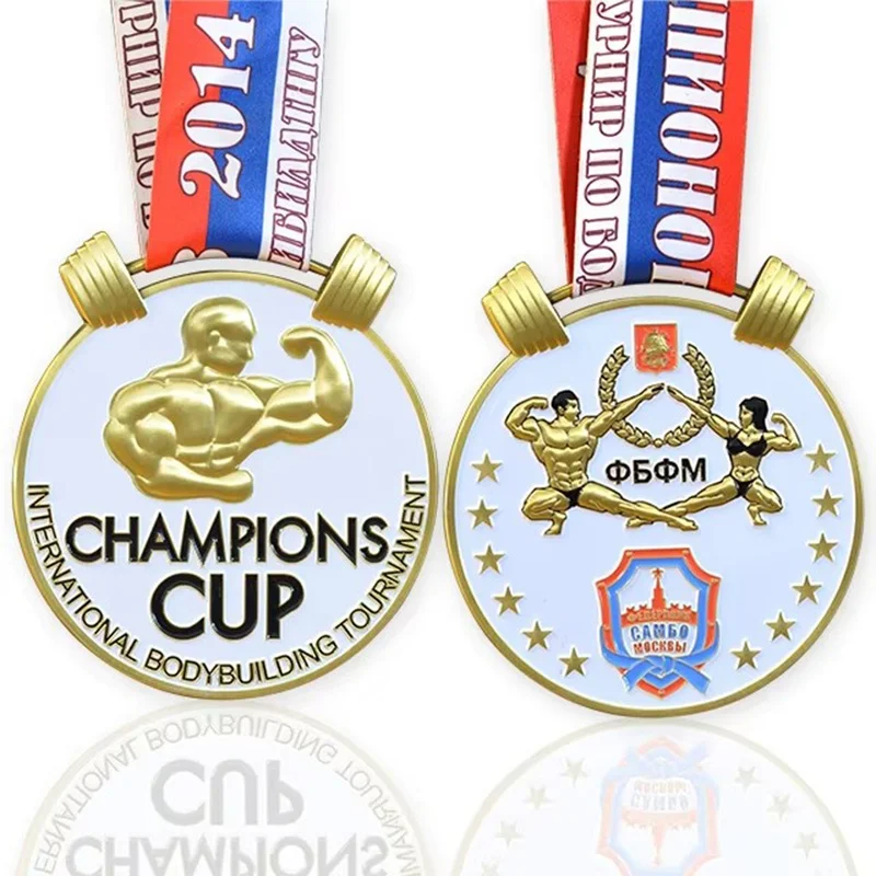 Custom Sport Metal Body Building 3rd Place Weightlifting Powerlifting Medal