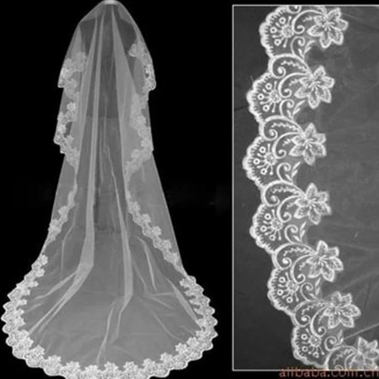 1.5m,3m,4m,5m,6m,10m Hot Sales Bridal Wedding Veils