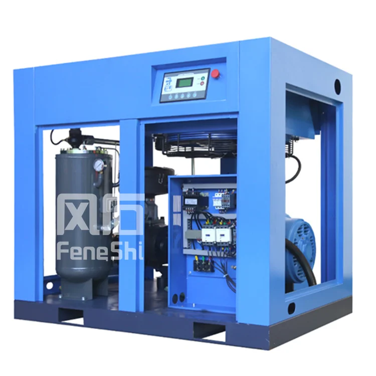 Продвижение 37 кВт 50 л.с. Электрический винтовой воздушный компрессор с приводом пластиковый воздушный компрессор