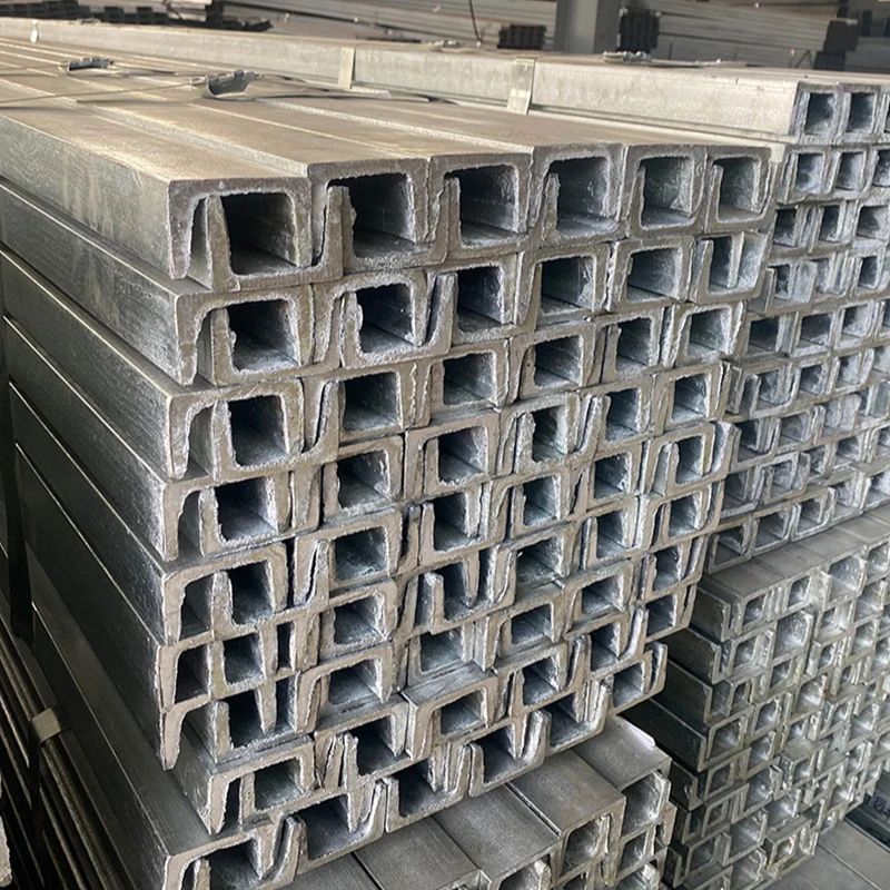 ASTM A36 Galvanized Cold Formed Section Steel Structural C Shape Profile Channel Steel Strut Slotted C U Z Beam C Steel Purlin