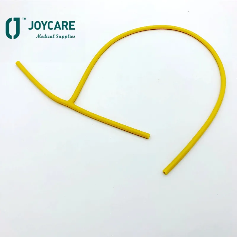  Silicone coated T-shape latex drainage tube for single