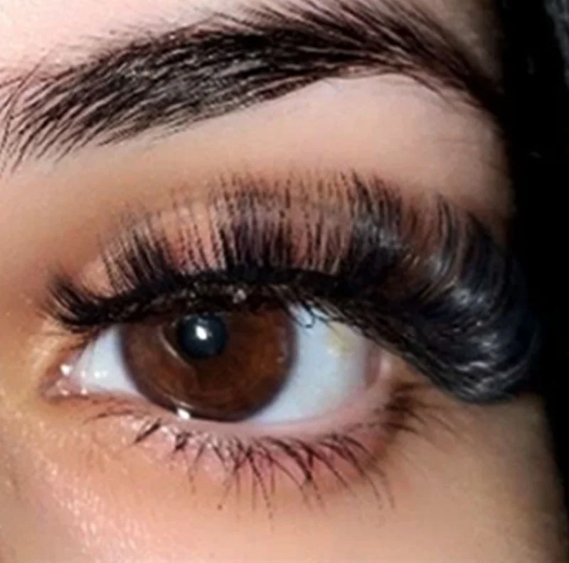 Cat Eye D Curl Korean Silk Full Strip Eyelashes Wholesale Russian Volume Lash Extension For Strip