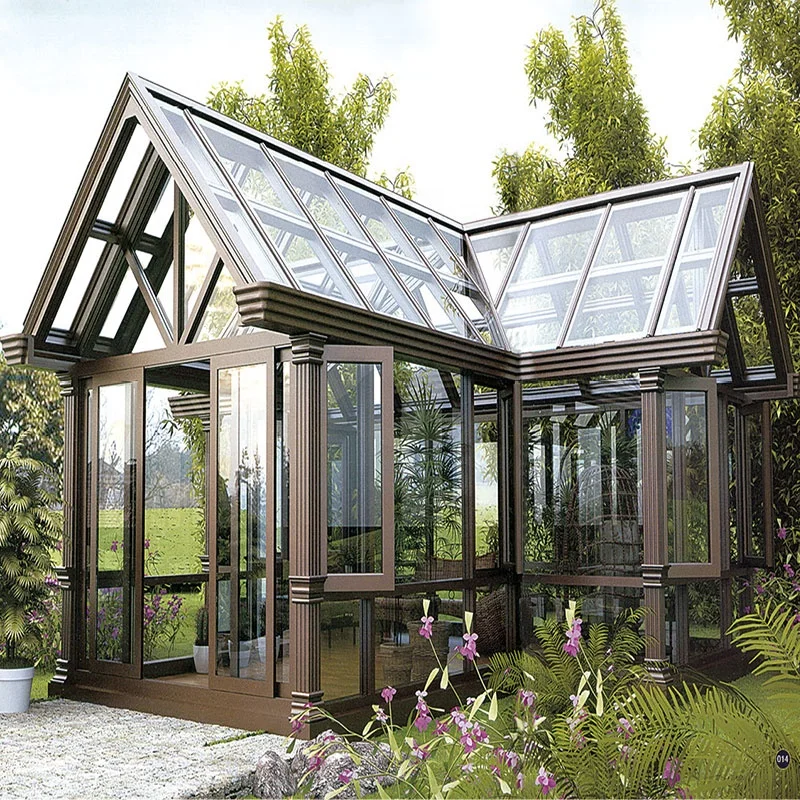 
Modern design of new products aluminium frame sunroom Free Standing sound insulation heat insulation Sun Rooms 