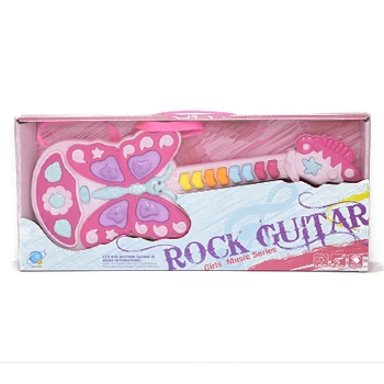 Multifunctional butterfly Cartoon Guitar Musical Toys Toys Plastic Harmonium Musical Instrument for Kids