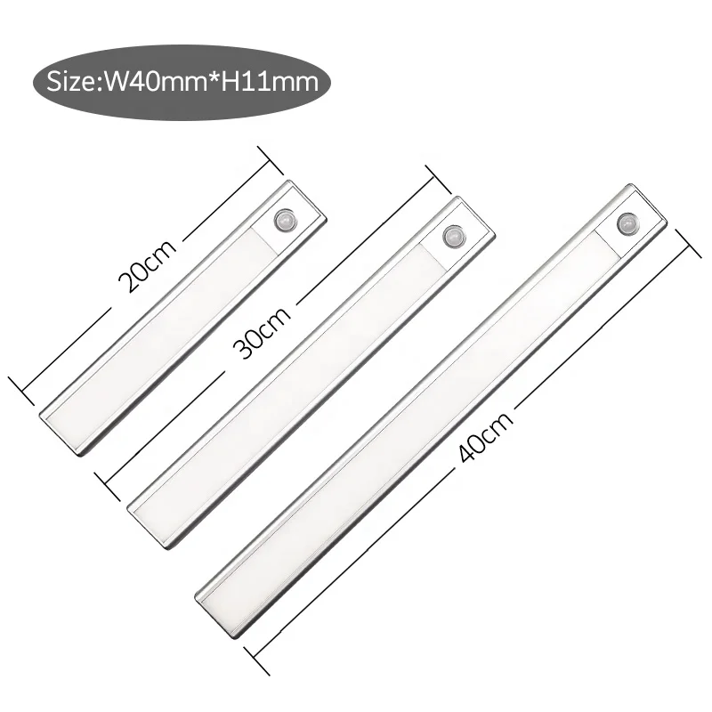 Room Usage And White Color Motion Sensor Led Closet Light 20 Led Under Cabinet PIR Led Lighting
