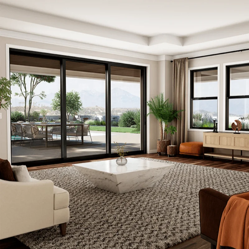 Paito aluminum doors easy sliding foldling aluminium stacker doors