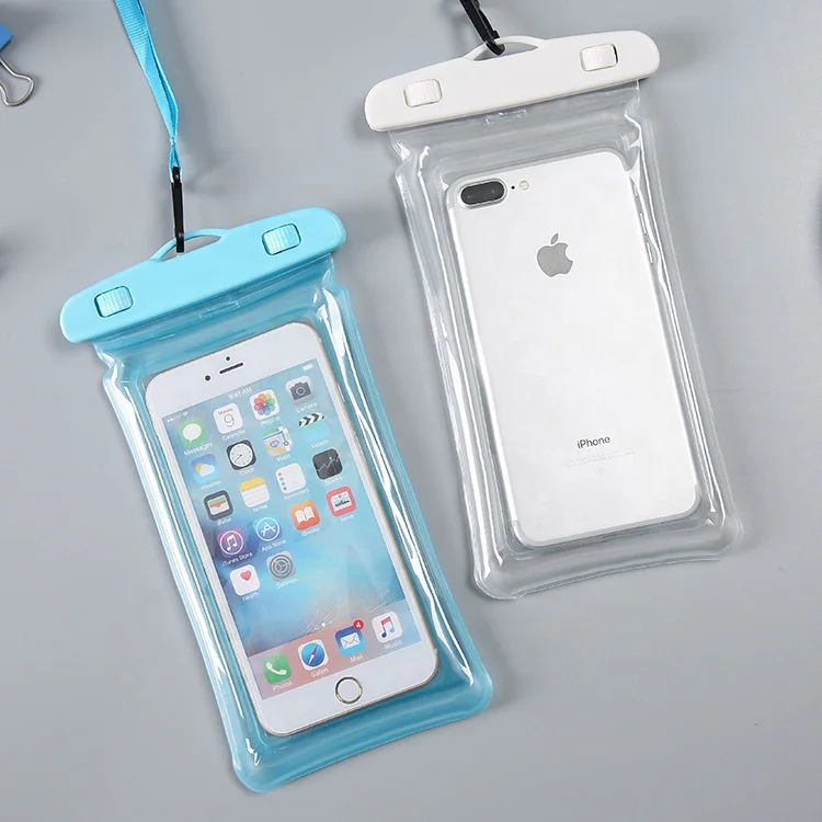 waterproof bag swimming sport waterproof pouch sealed transparent pvc waterproof cell phone case for Iphone for Samsung