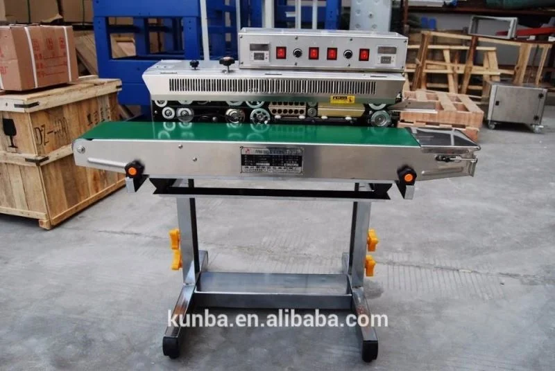 
FRM-980LD automatic plastic bag sealing machine Continuous sealing machine Sealer for Aluminum foil bag 