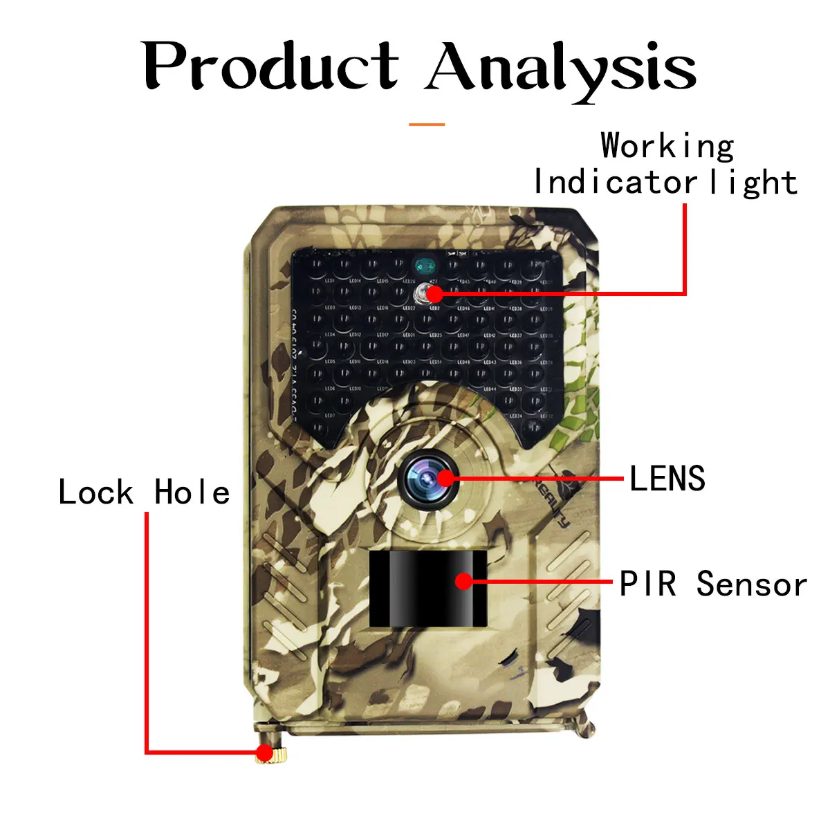 Waterproof Trap Imagimg Scouting Night Vision Game 12Mp Thermal Wildcamera Trail Camera For Hunting