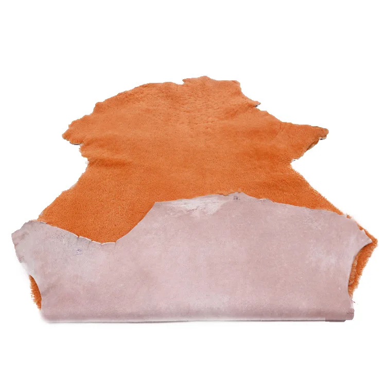 Leather Garments Trimming Use Double Face Soft Curly Lambskin Customized Fleece Hair On Shearling Sheepskins