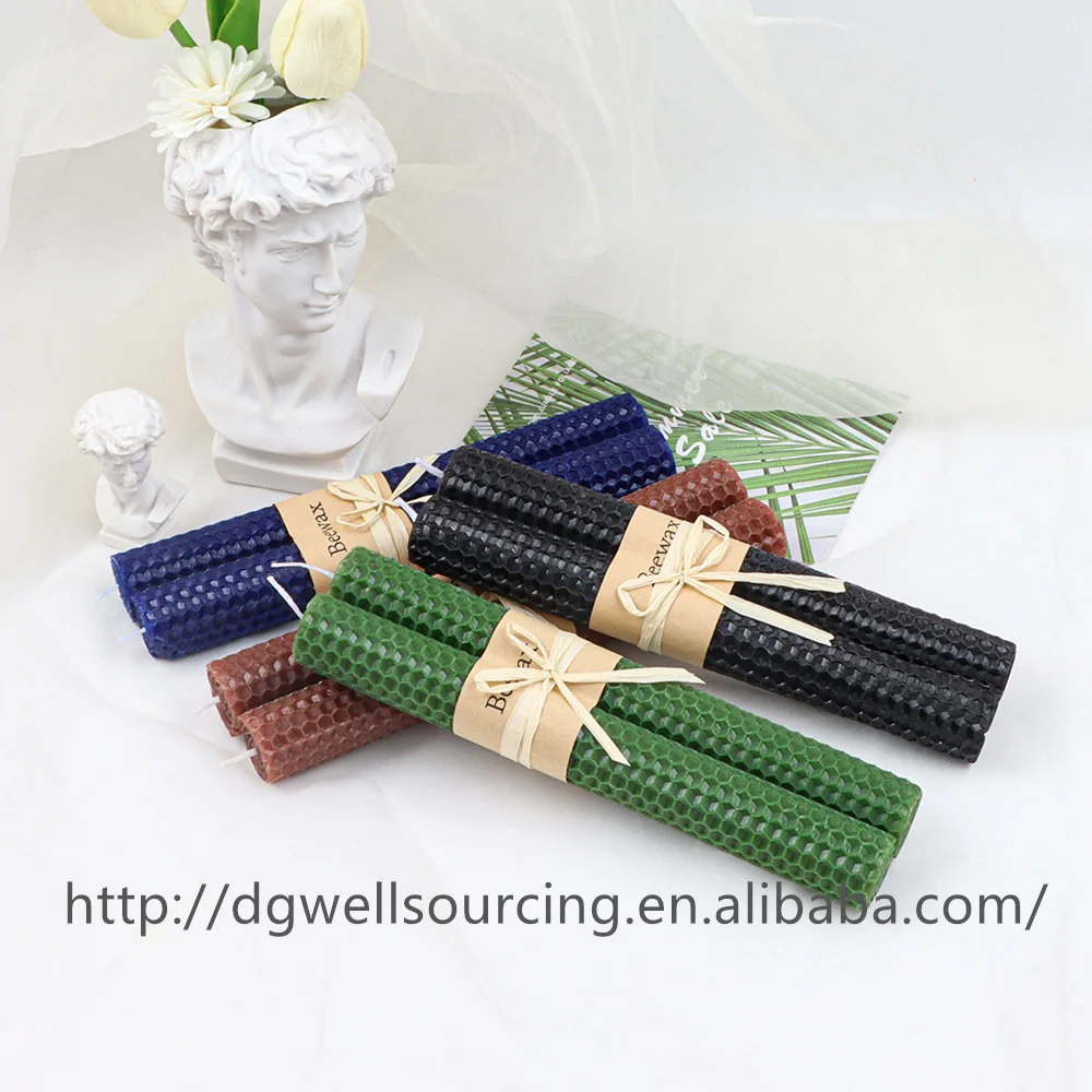 DIY Rolled Beewax Candle Silicone Molds Rolling Honeycomb Wax Sheet for Hanukkah Party