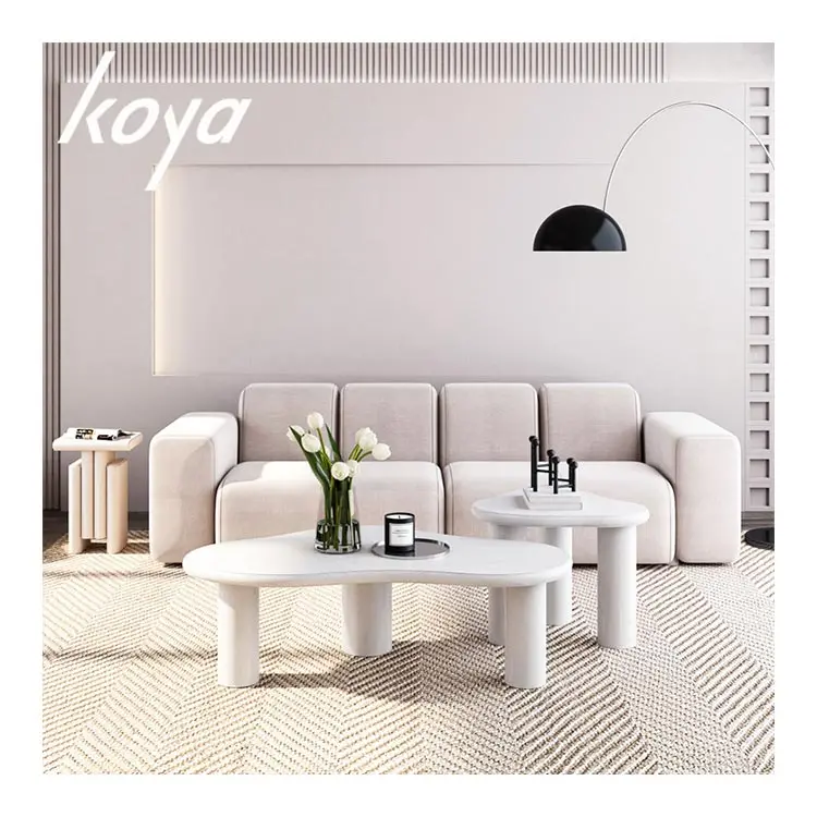 Nordic Style Cloud Shape Coffee Table Creative Modern Irregular Central Italian Table For Cafe Living Room Hotel