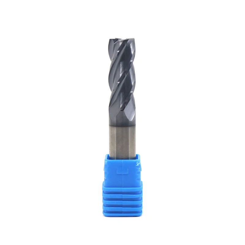CNC reverse helix 4 Flute Solid Tungsten Carbide End Milling