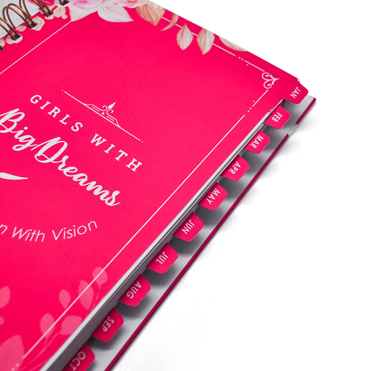 Customized logo Spiral Binding notbooks Size Hardcover budget planner Organizer journal printing