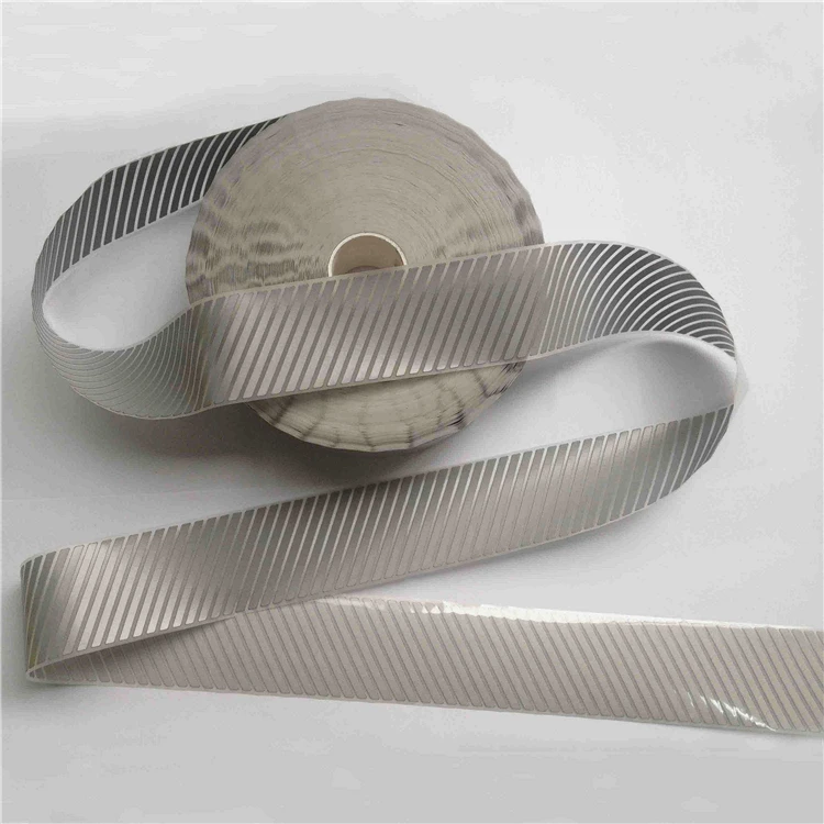 Factory Supply segment PES Sliver Reflective Vinyl Heat Transfer Film Tape for Clothing T-shirt