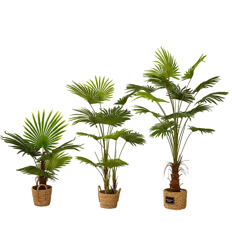 High quality artificial fan palm tree faux palm tree and plants for Sale